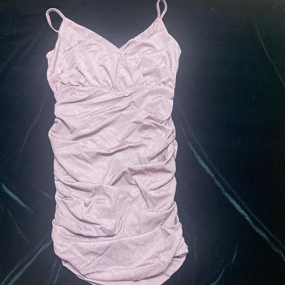 New never worn sparkle mauve dress